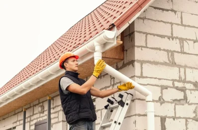 Pose et remplacement de gouttières à Saint-Nolff